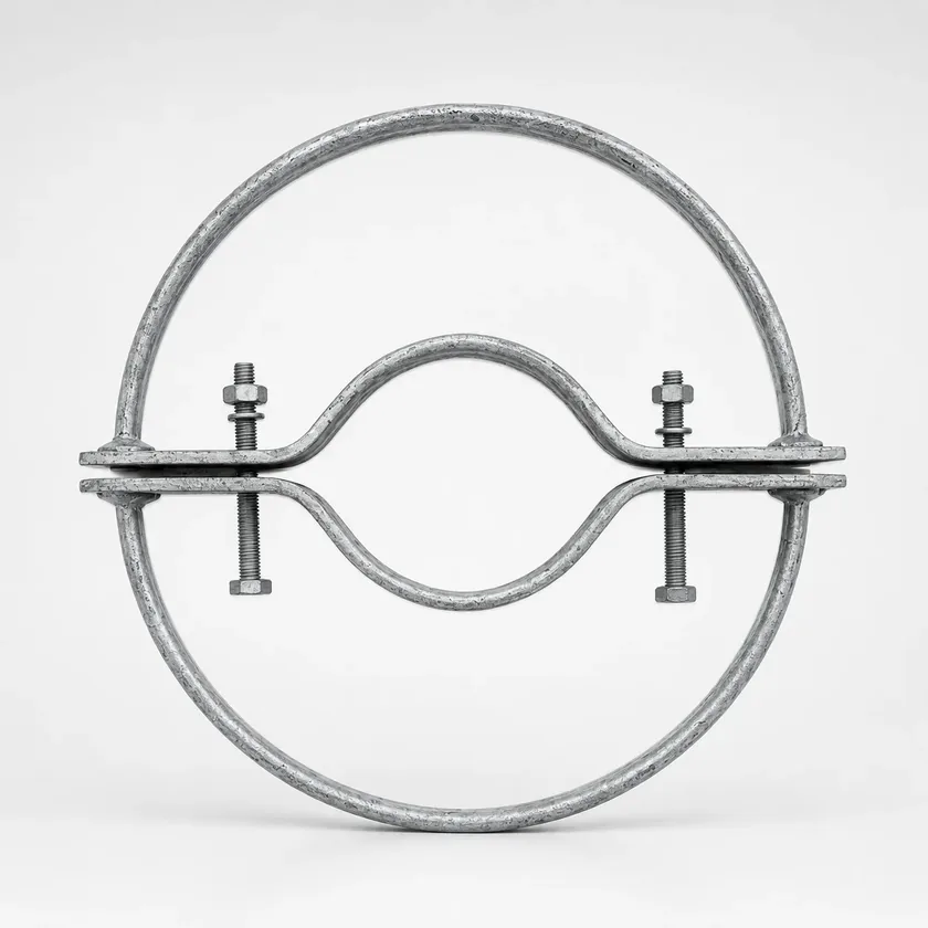 clamp pole head ring concrete 9m